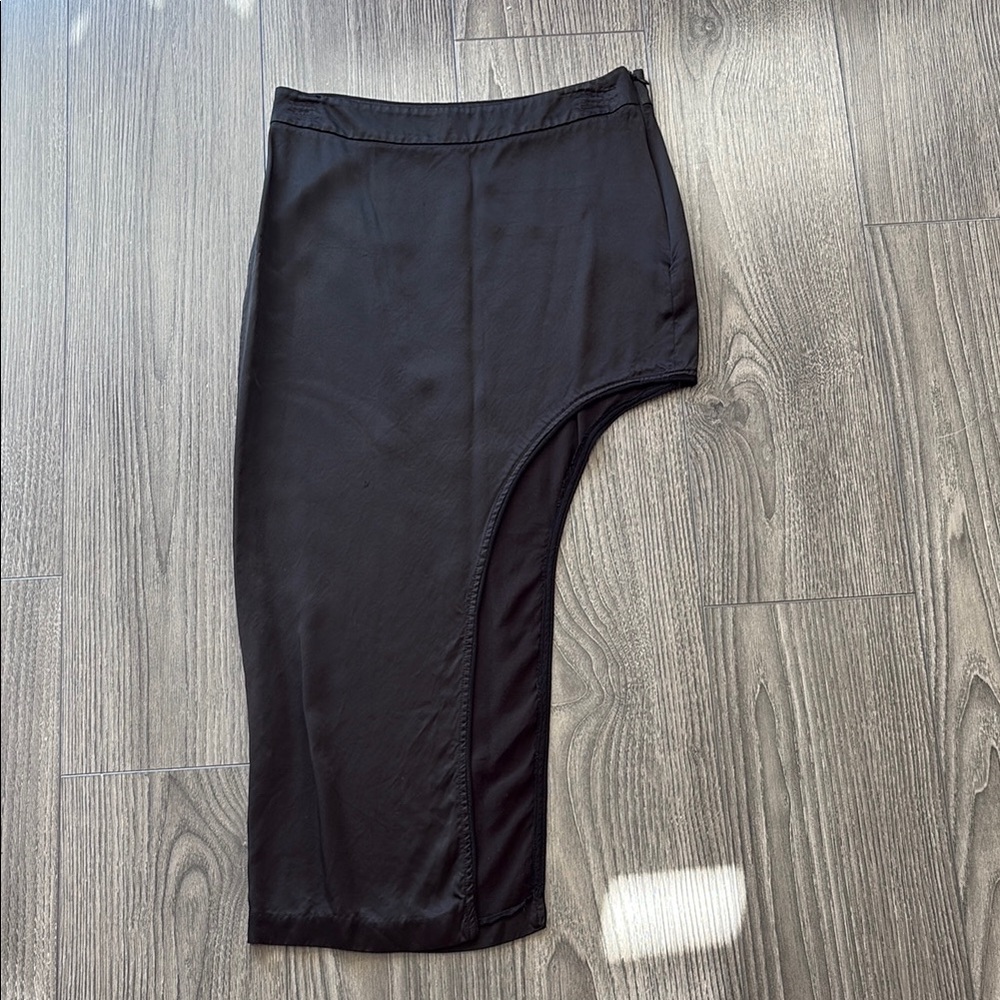 Elegant Black Asymmetrical Skirt